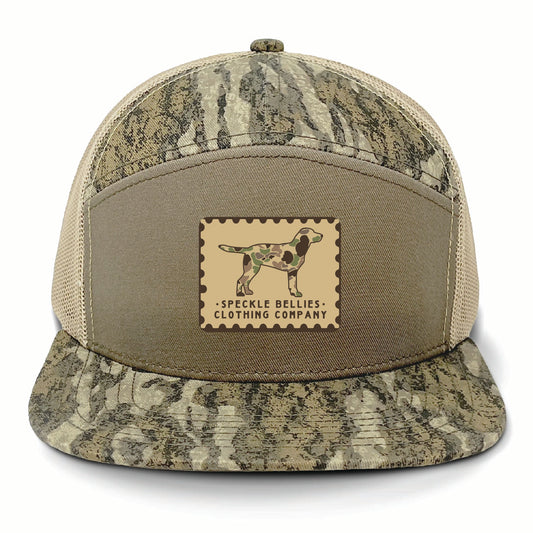 Camo Dog Khaki Patch Flatbill
