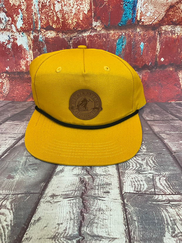 Circle Logo Leather Patch Rope Cap