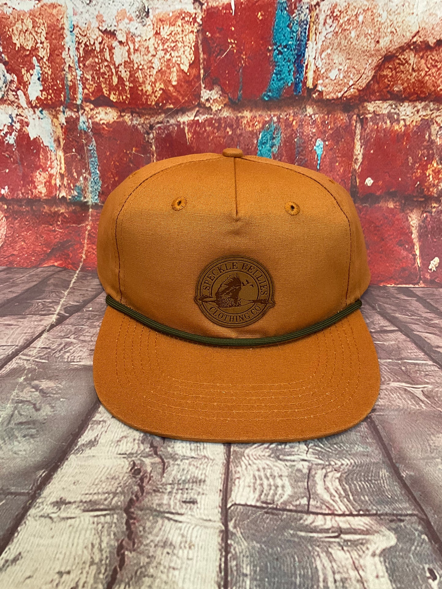 Circle Logo Leather Patch Rope Cap