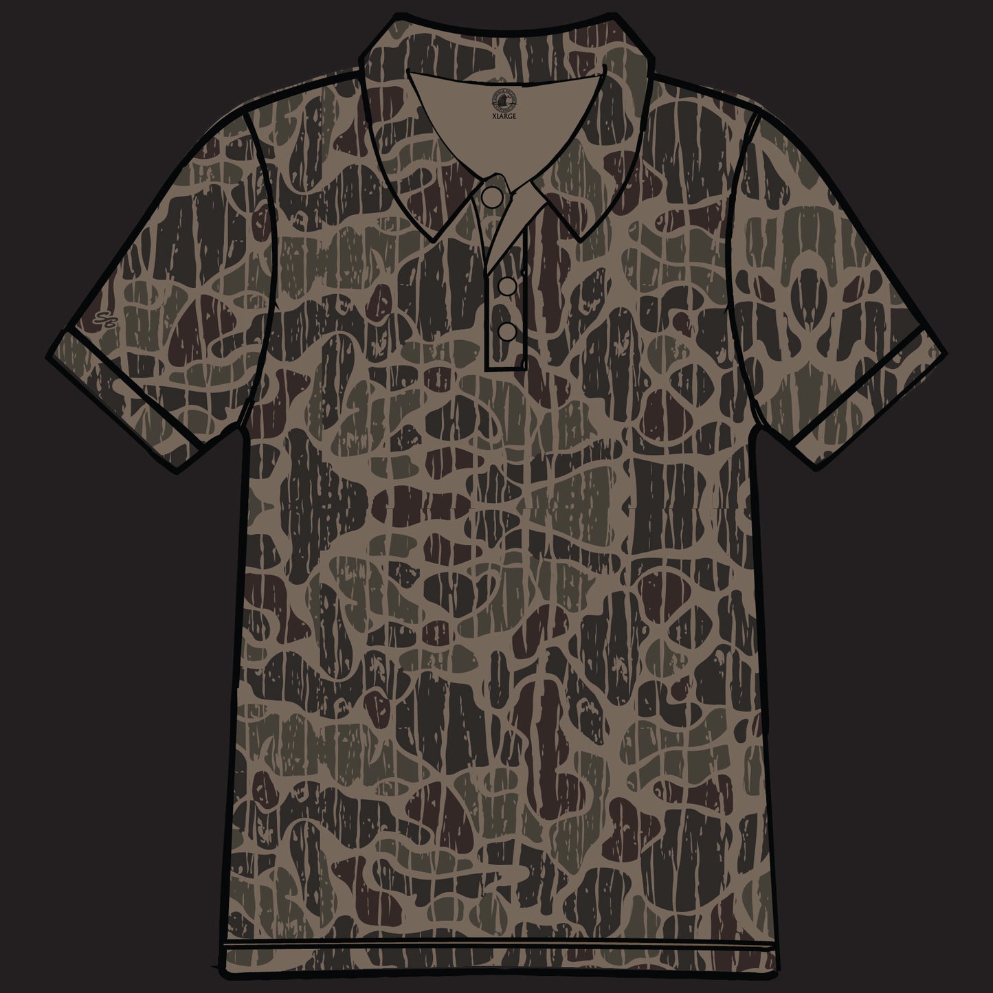 Camo Vein Polo