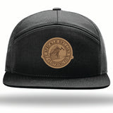 Circle Logo Leather Patch Flat Bill