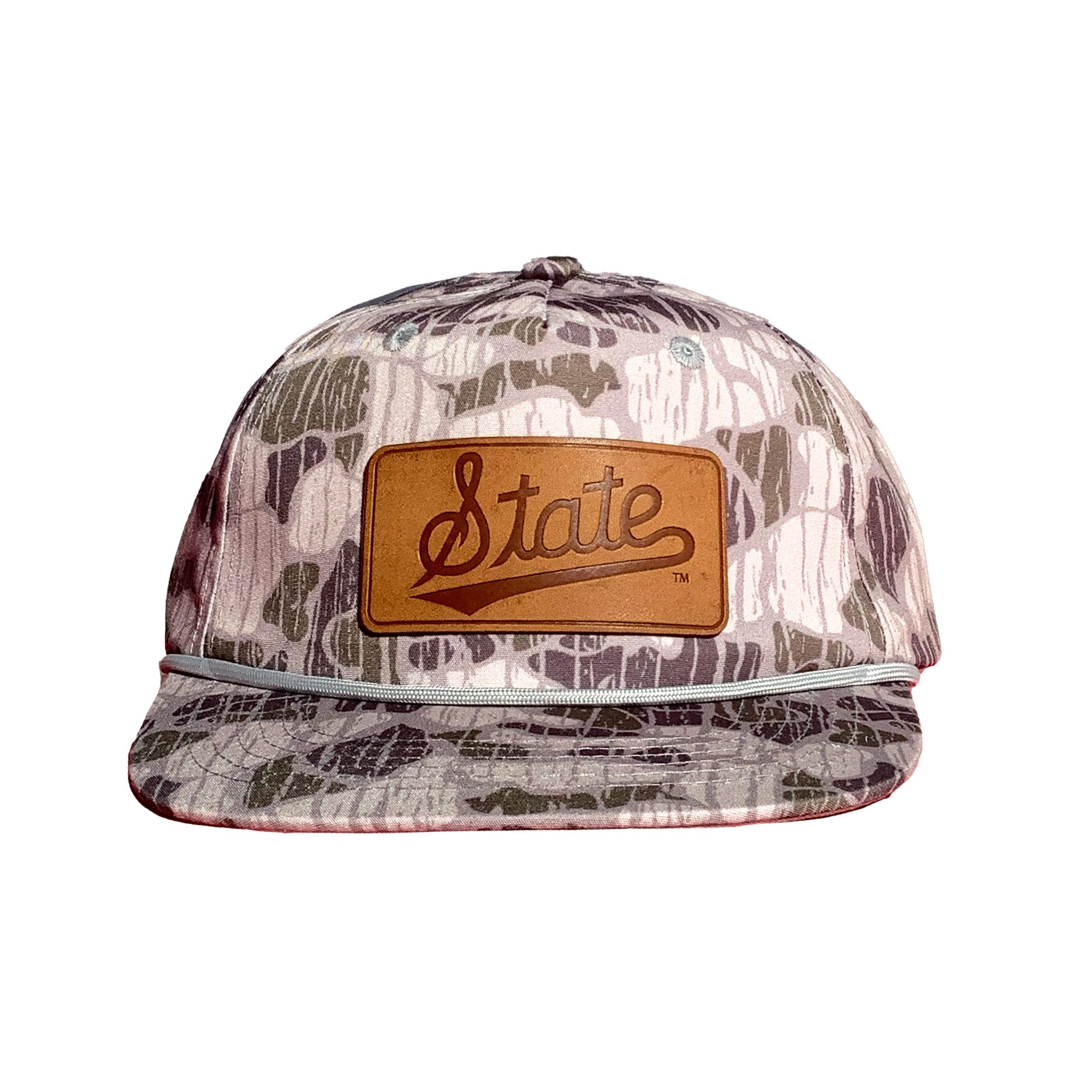Msu Camo State Script Leather Patch Rope – Speckle Bellies