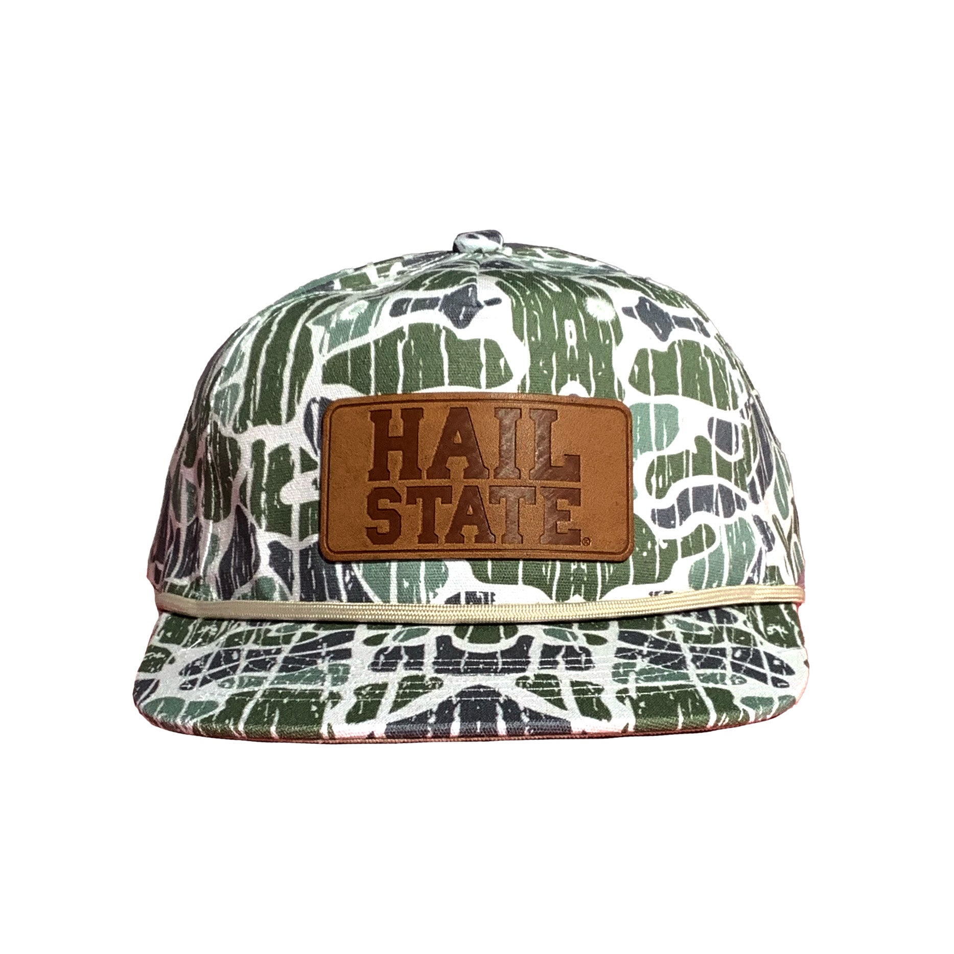 Msu Camo Hail State Leather Patch Rope – Speckle Bellies