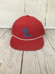 Ole Miss Stacked Rope Cap