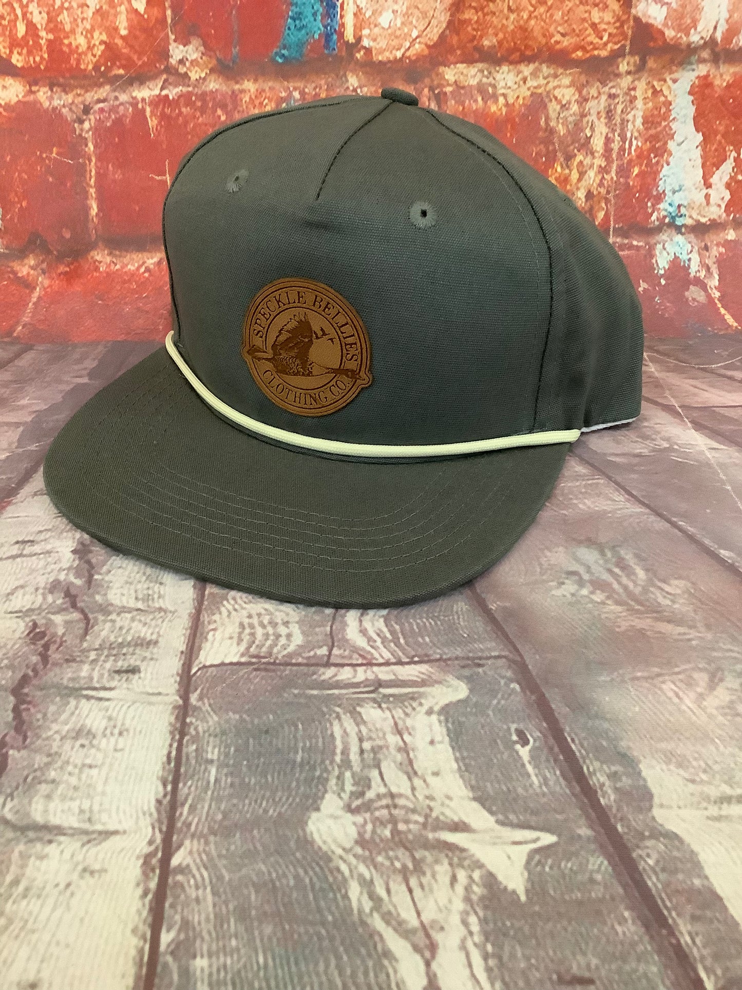 Circle Logo Leather Patch Rope Cap