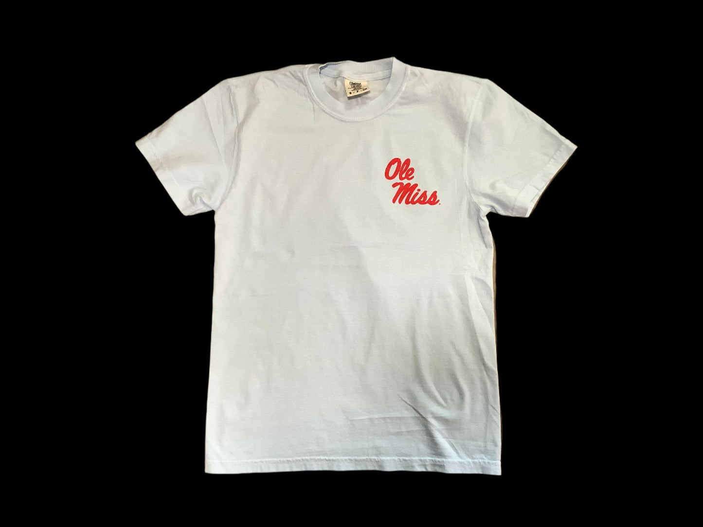 Ole Miss Script Camo Tee