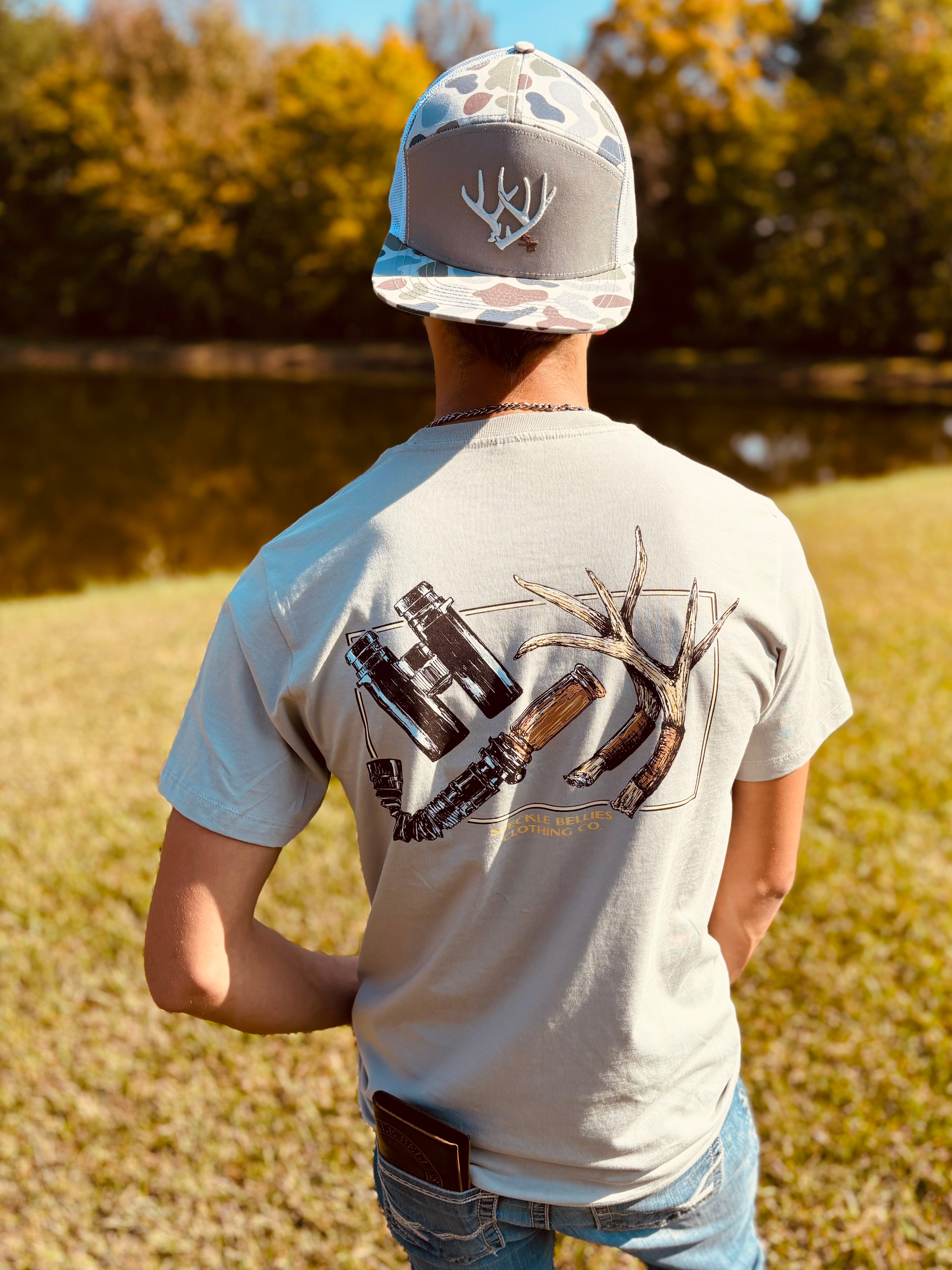 speckle bellies - SB Camo Deer Hat 7 panel