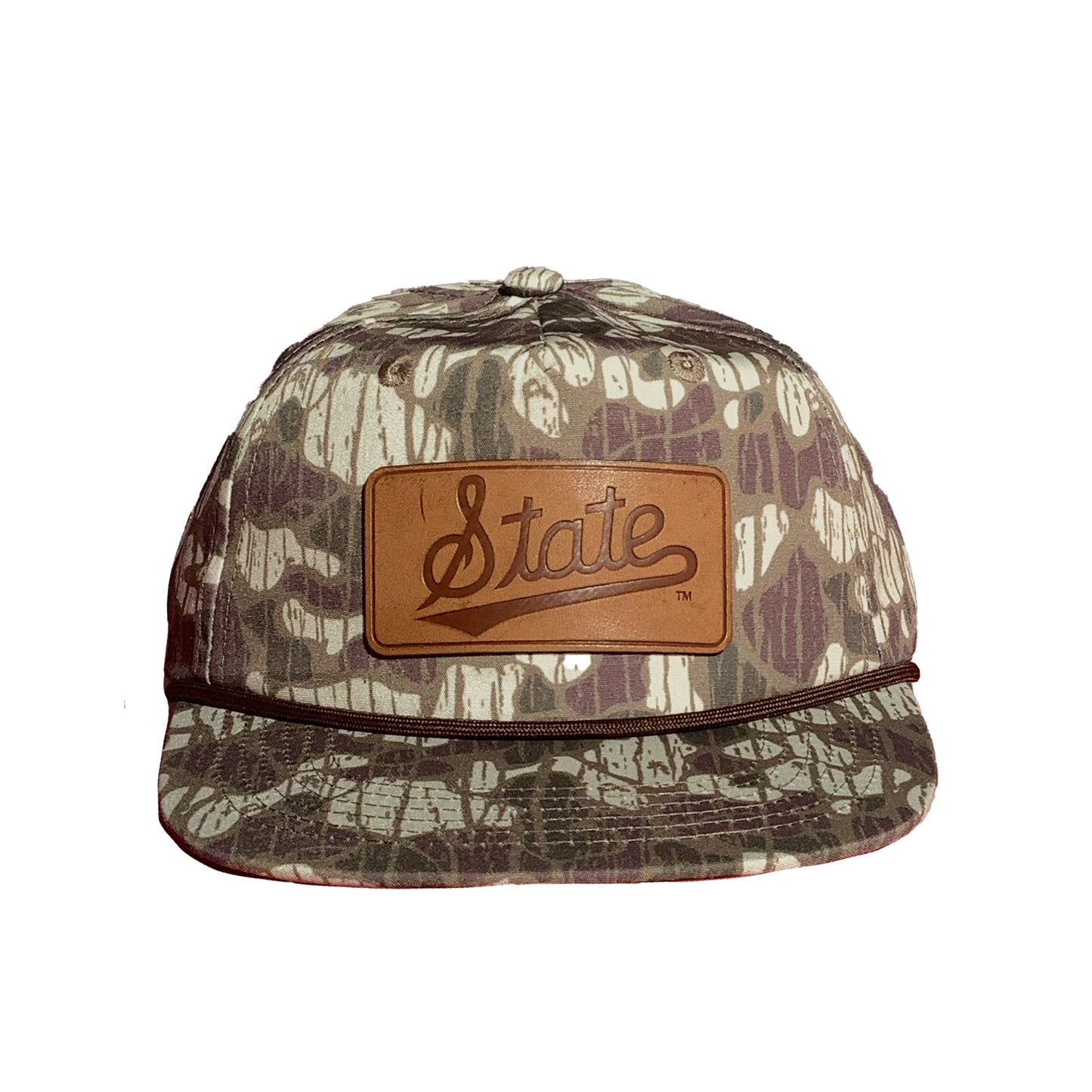 Msu Camo State Script Leather Patch Rope – Speckle Bellies