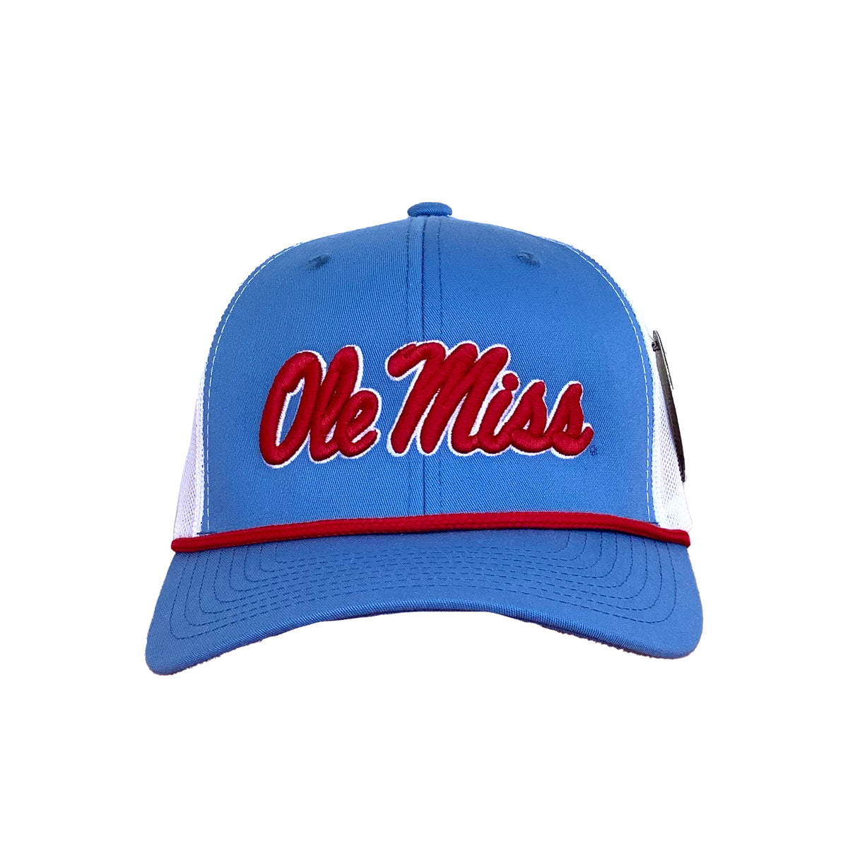 Miss State Script Rope Hat Ole Miss Script 3D 6 Panel Rope – Speckle Bellies