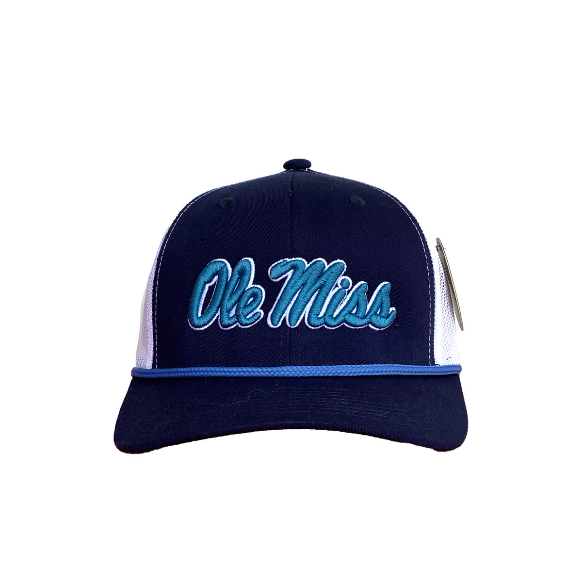 Miss State Script Rope Hat Ole Miss Script 3D 6 Panel Rope – Speckle Bellies