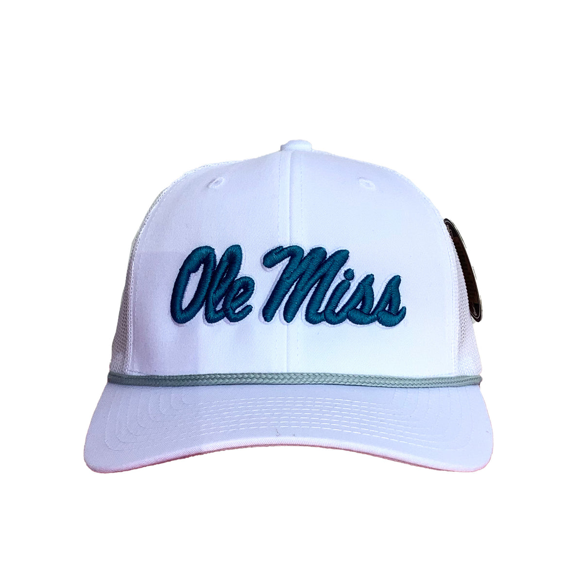 Miss State Script Rope Hat Ole Miss Script 3D 6 Panel Rope – Speckle Bellies
