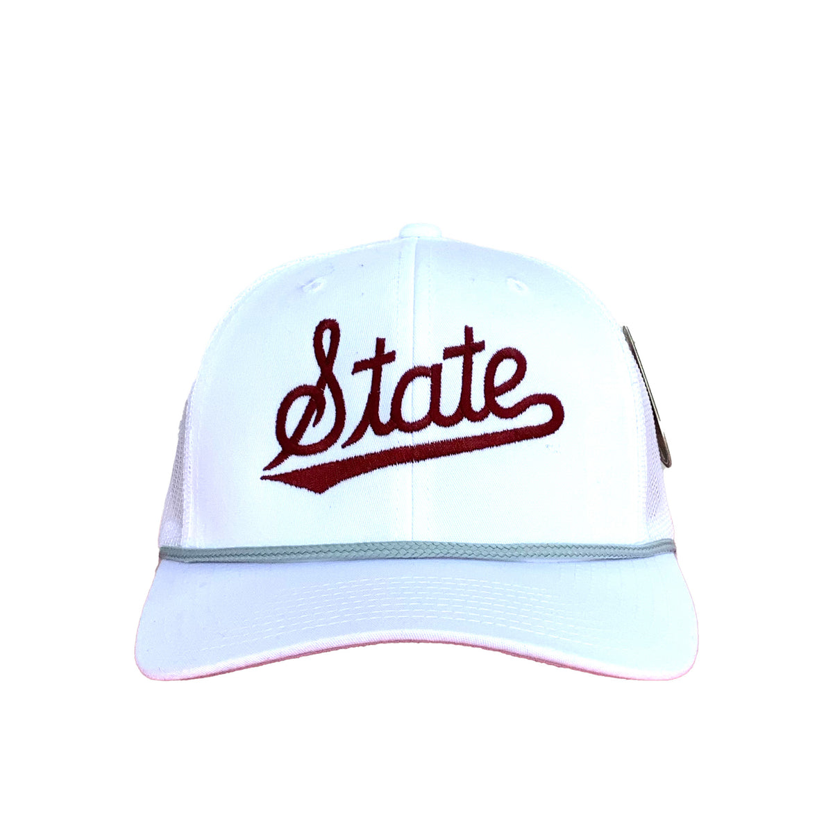 Miss State Script Rope Hat State Script 6 Panel Rope – Speckle Bellies