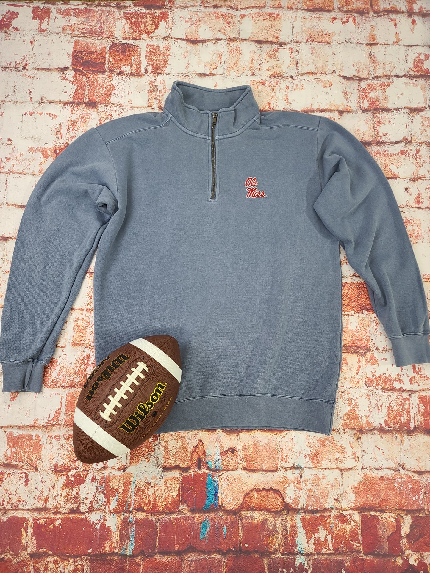 Ole Miss Quarter Zip CC Pullover