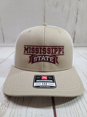 Mississippi State Khaki/ White Cap