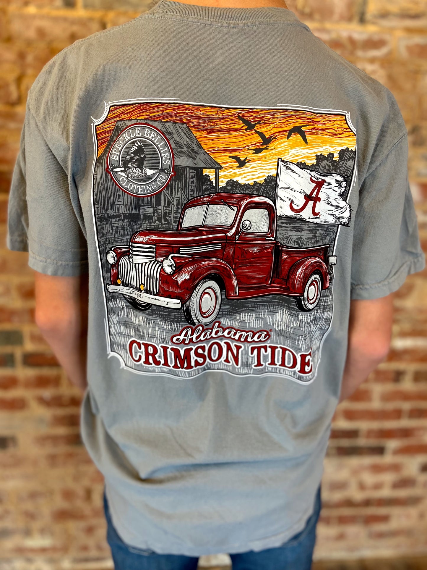 Truck Alabama Script A Flag