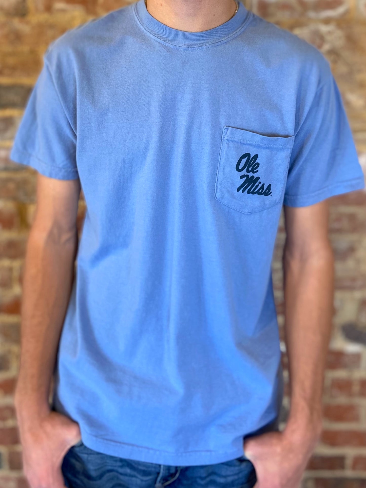 Ole Miss Circle The Grove Pocket Tee