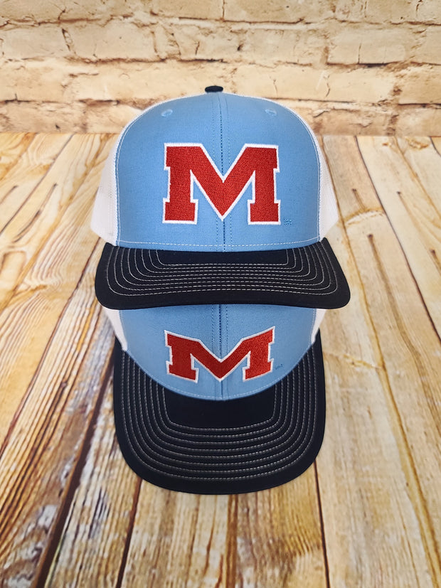 Ole Miss Block M Cap with Red