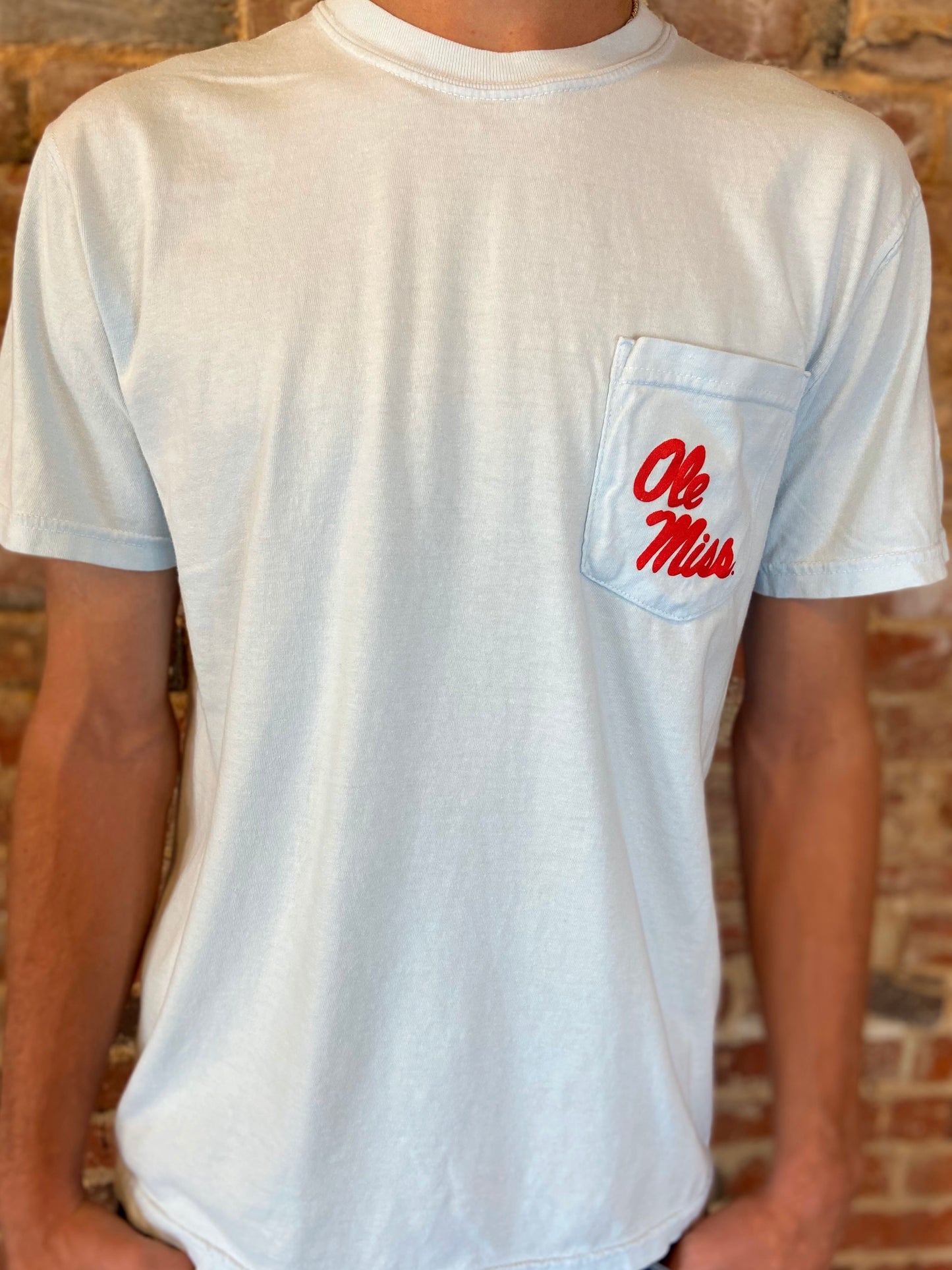 Ole Miss Lane Train Pocket Tee