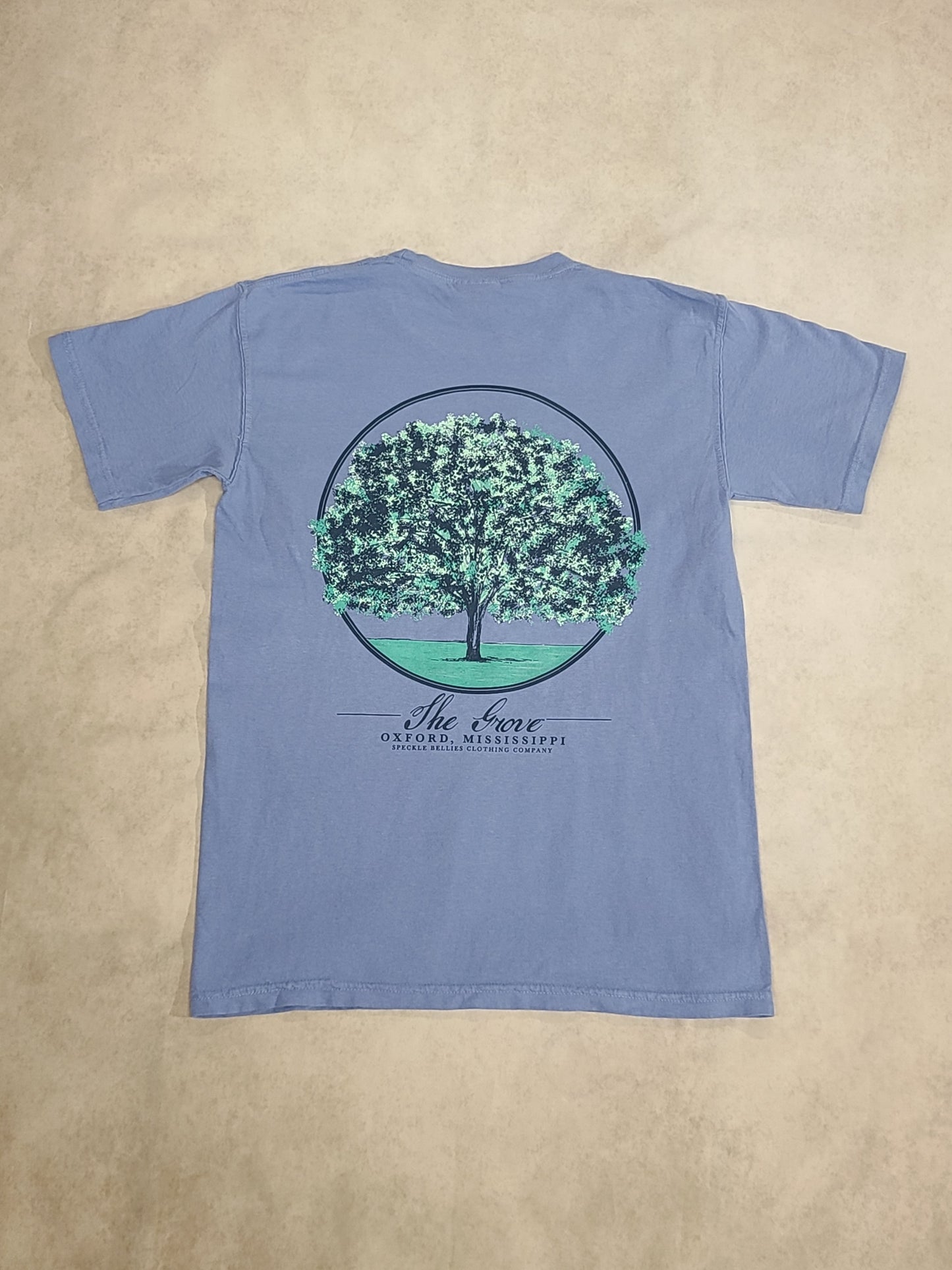 Ole Miss Circle The Grove Pocket Tee