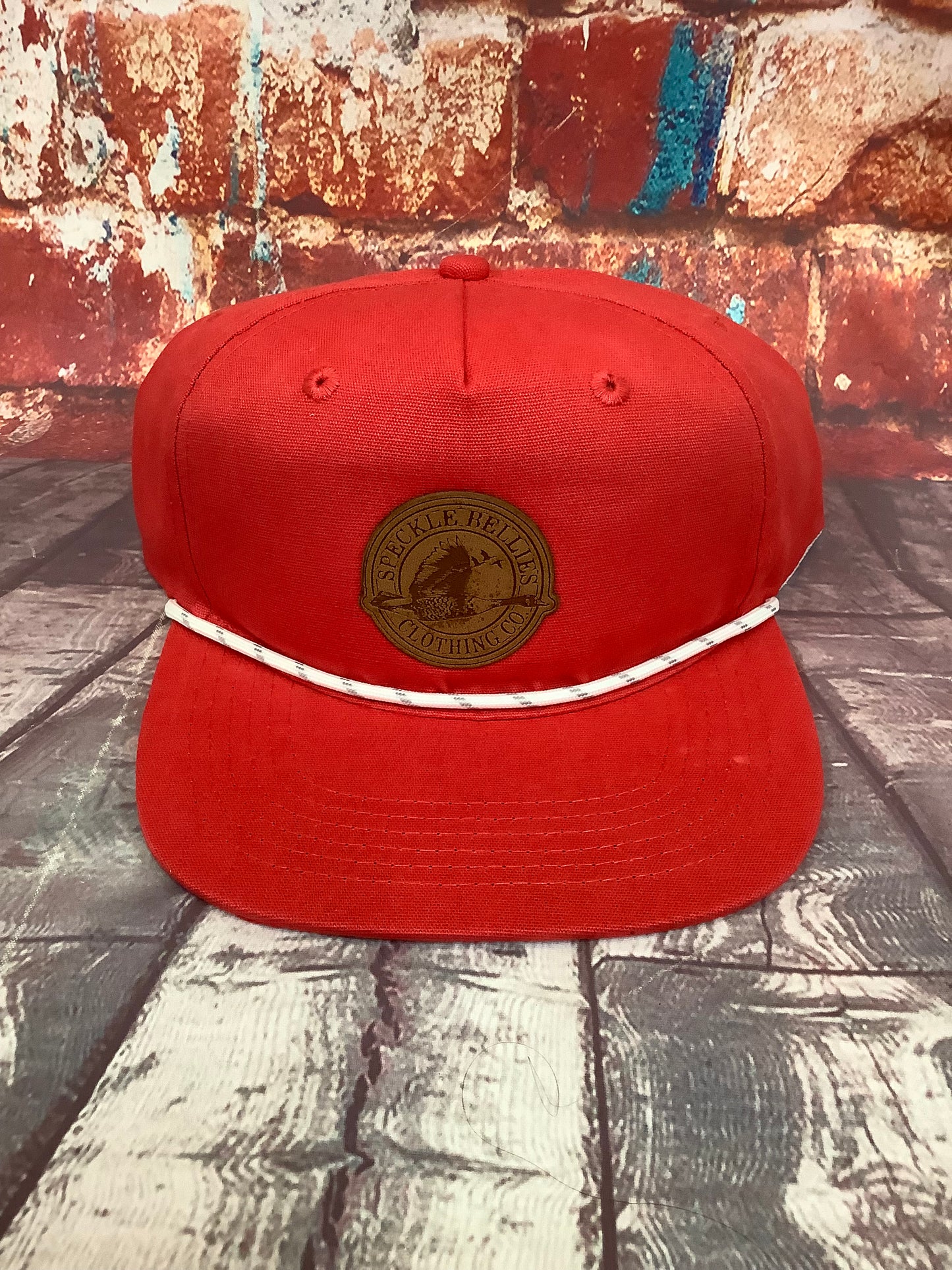 Circle Logo Leather Patch Rope Cap