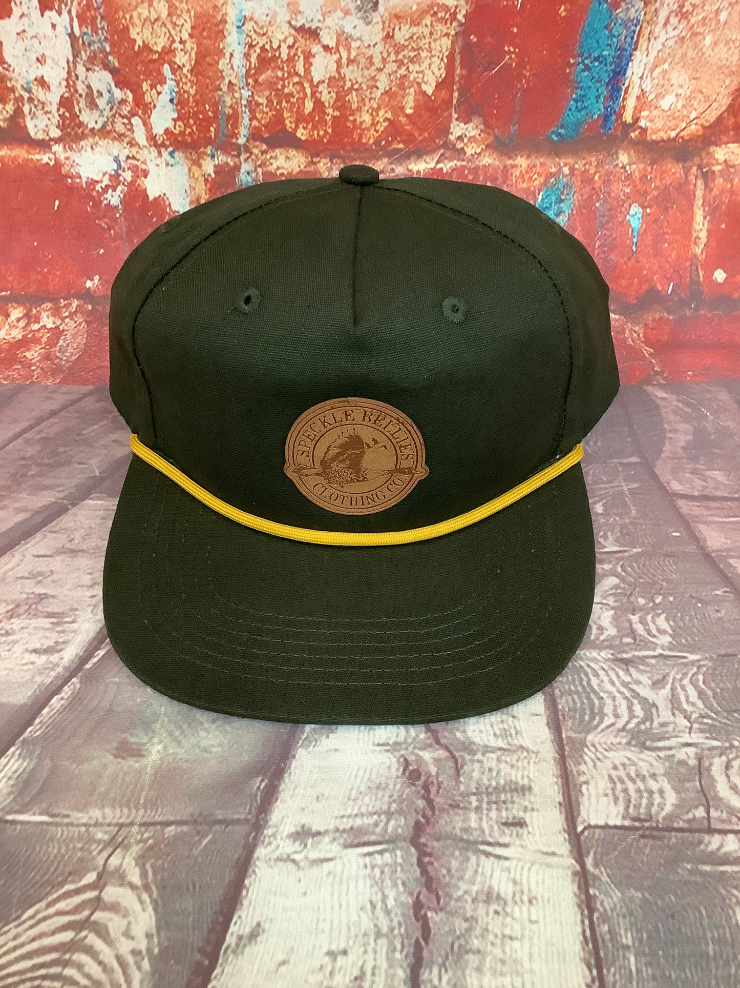 Circle Logo Leather Patch Rope Cap