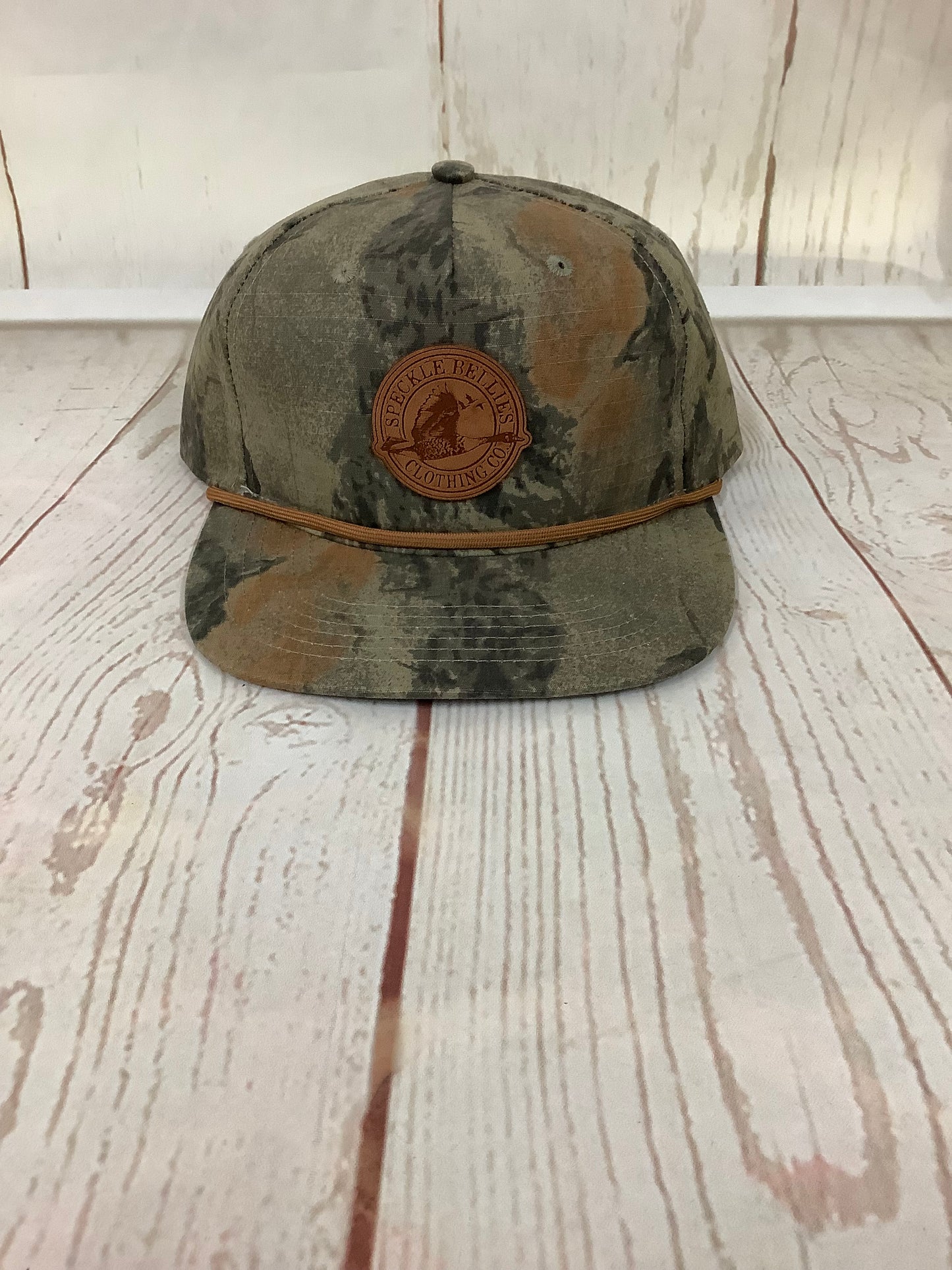 Circle Logo Leather Patch Rope Cap