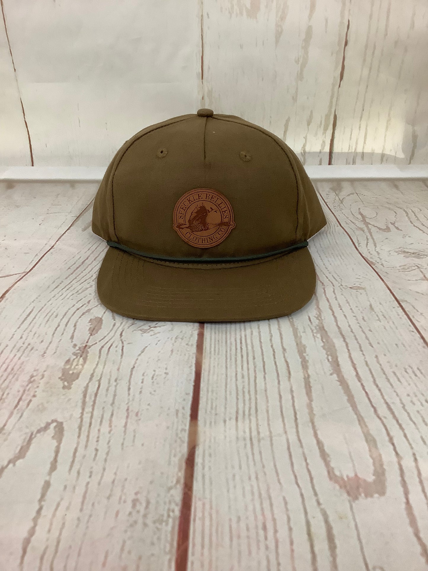 Circle Logo Leather Patch Rope Cap