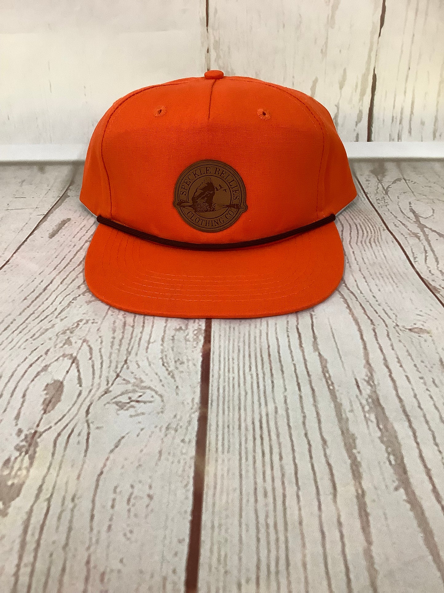 Circle Logo Leather Patch Rope Cap