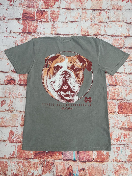 MSU Circle Bulldog  Tee