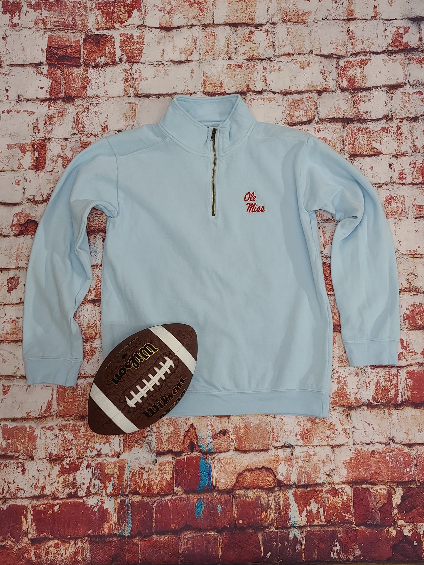 Ole Miss Quarter Zip CC Pullover