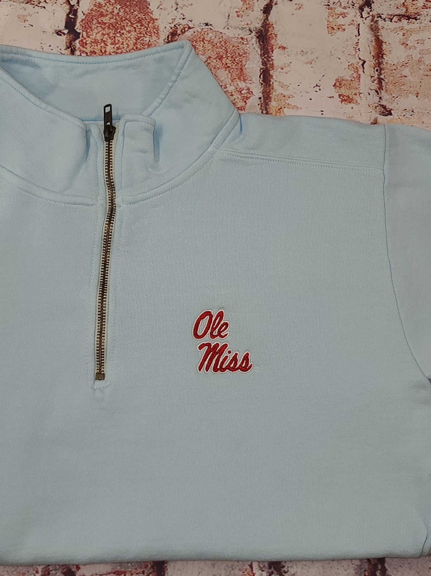 Ole Miss Quarter Zip CC Pullover