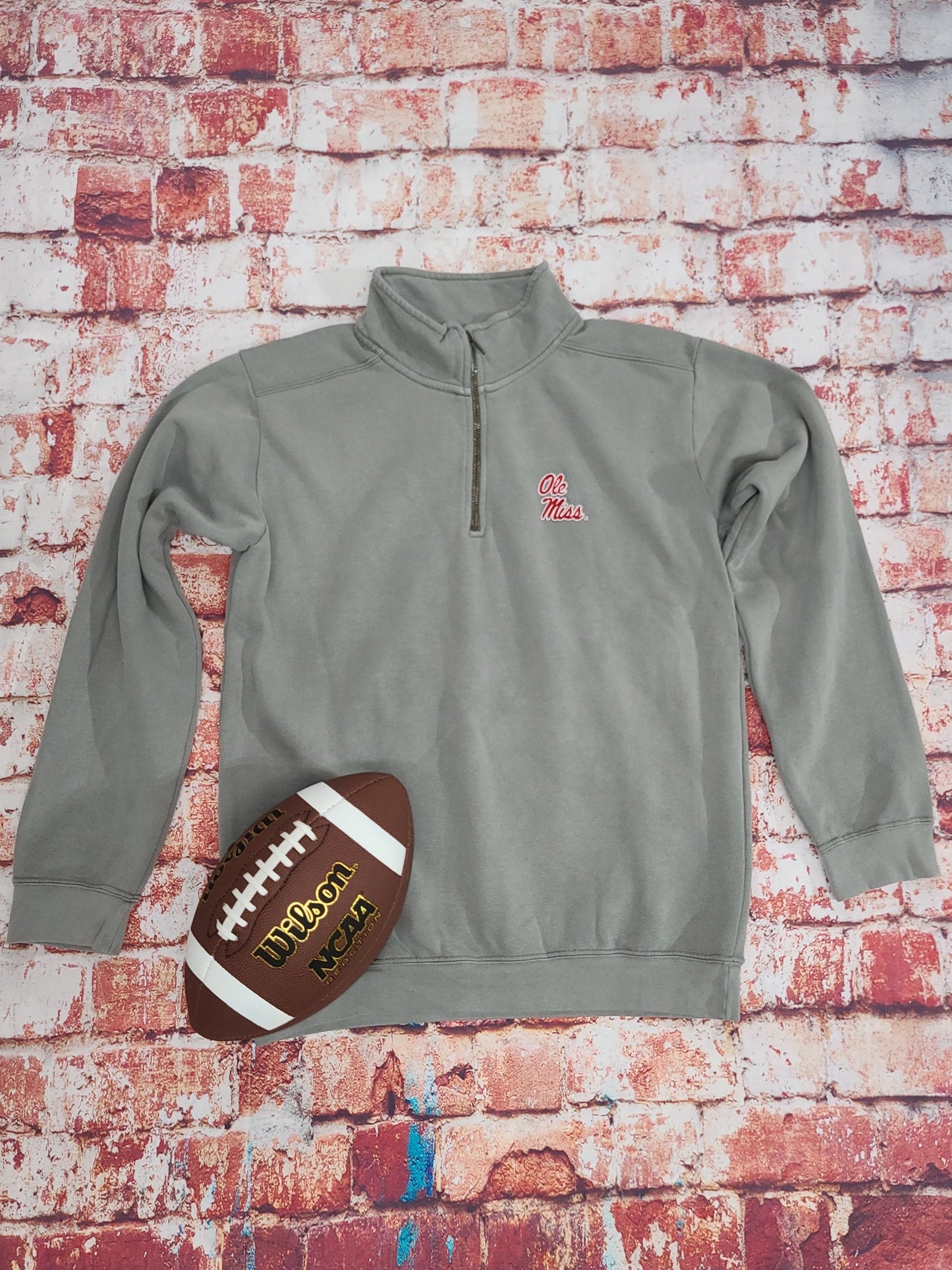 Ole Miss Quarter Zip CC Pullover