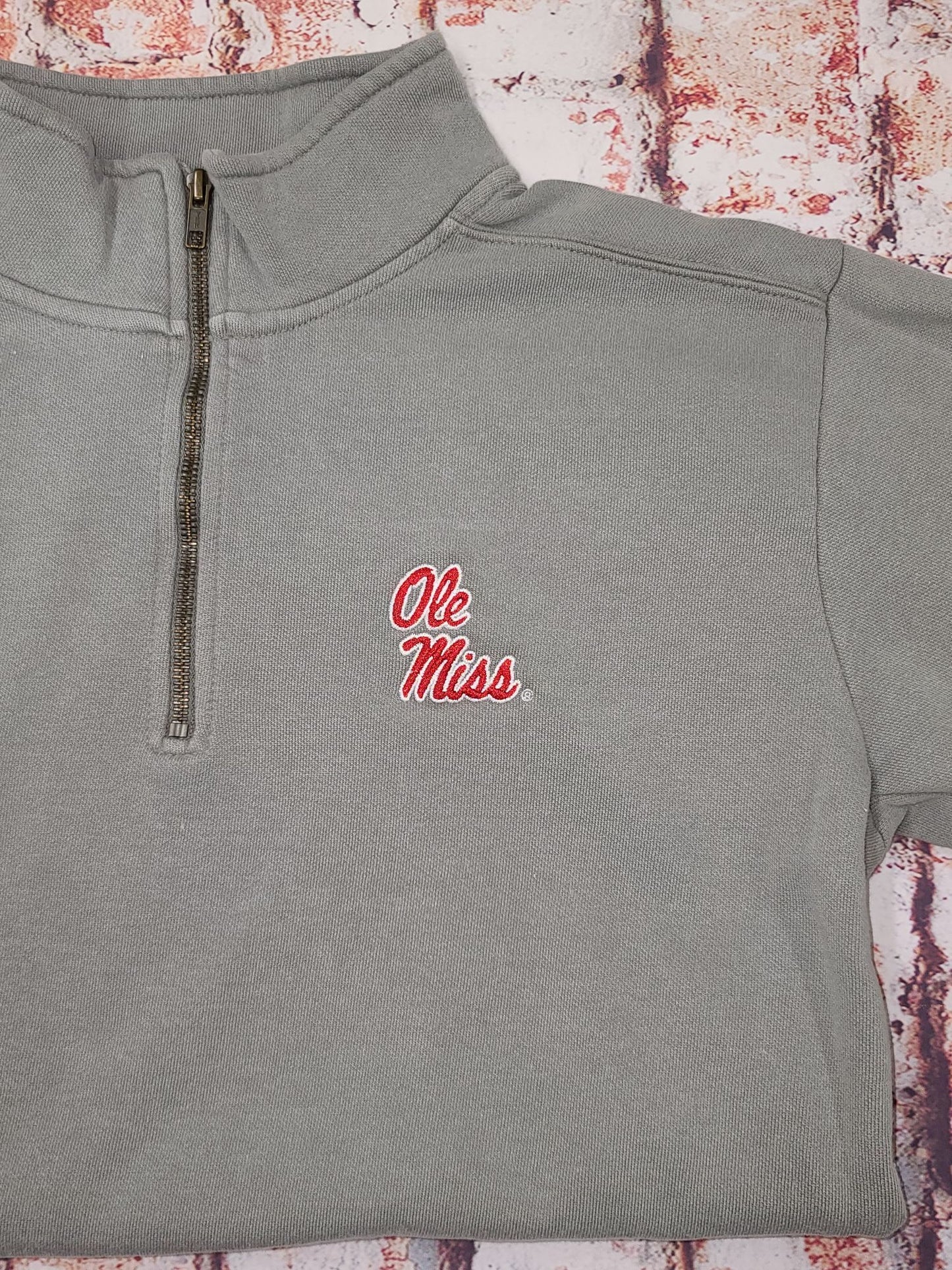 Ole Miss Quarter Zip CC Pullover