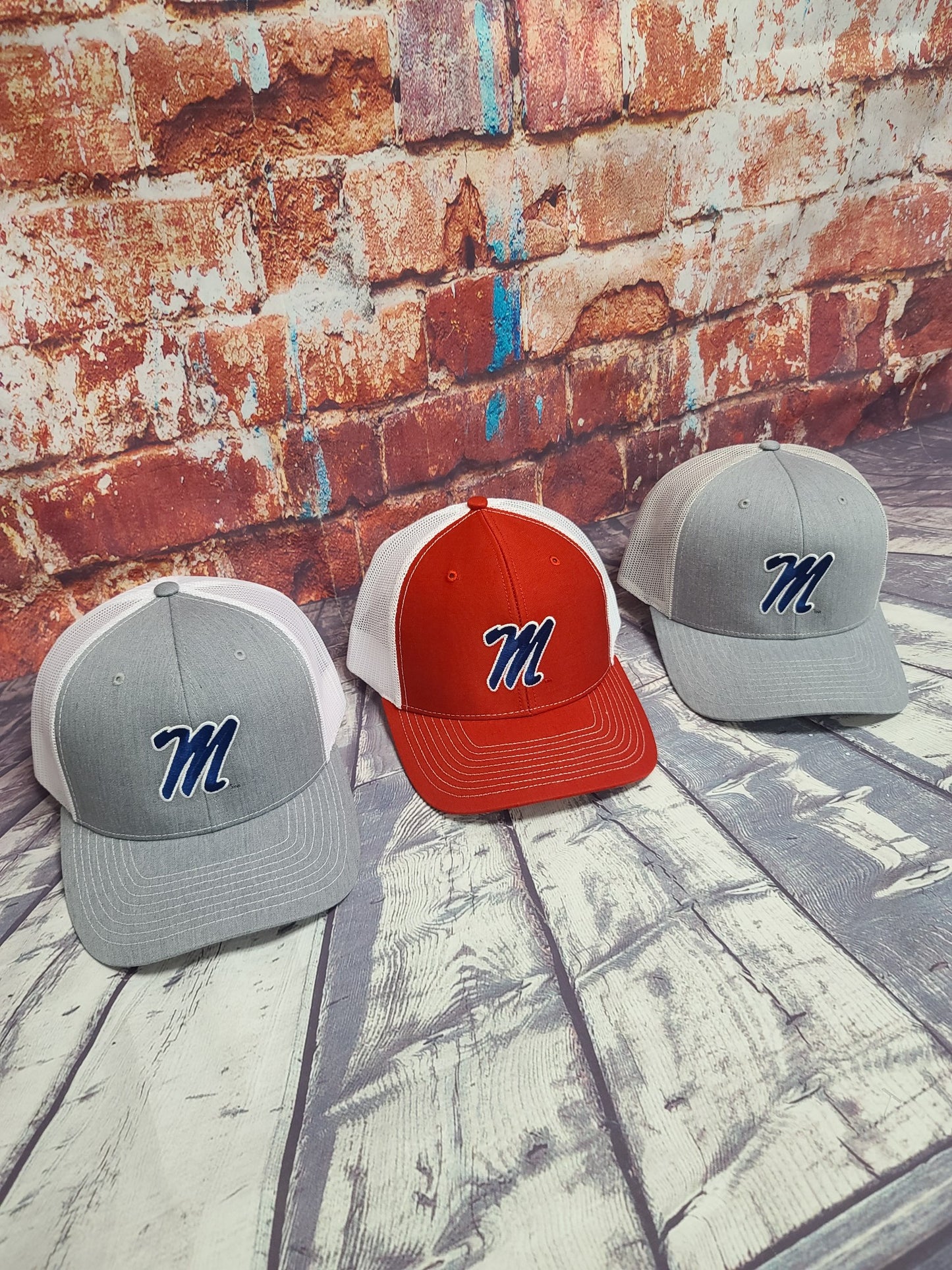 Ole Miss Script M Cap with Navy