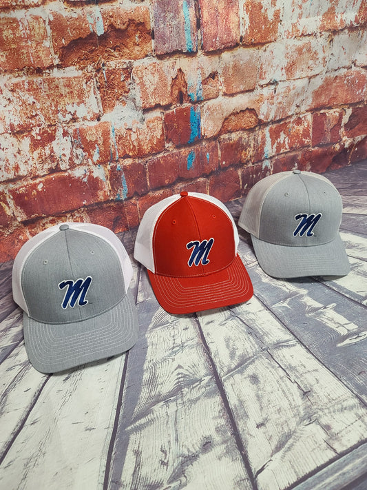 Ole Miss Script M Cap with Navy