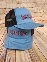 Ole Miss REBELS Block Cap with Red