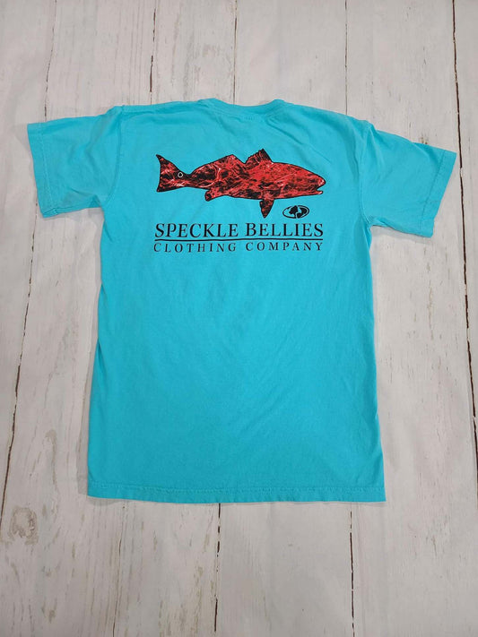 Redfish MO Elements Agua Crimson Pocket Tee