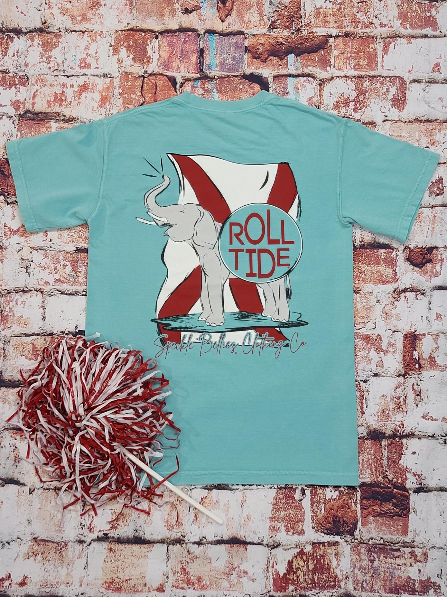 Elephant Alabama Flag Chalky Mint