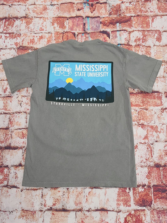 MSU MTN Patch Pocket Tee