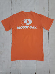 Mossy Oak White Logo Pocket Tee