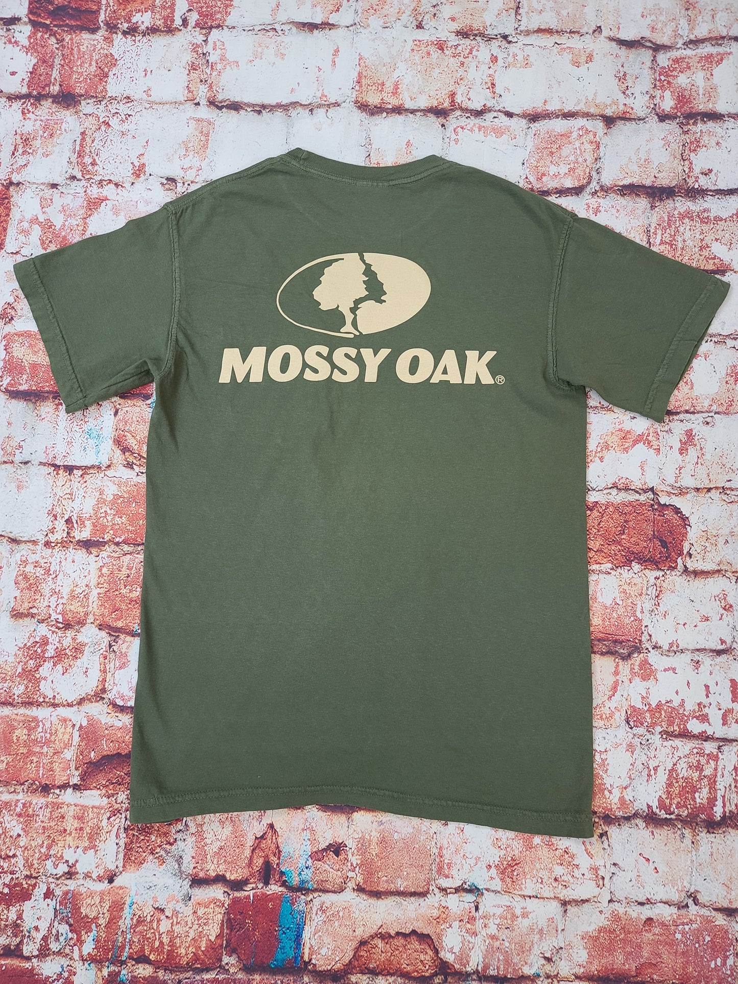 Mossy Oak Sand Logo Pocket Tee