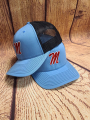 Ole Miss Script M Cap with Red